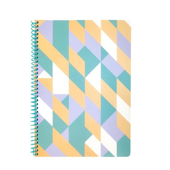 A4 farbige Kunststoff-Spiralbindung notebook