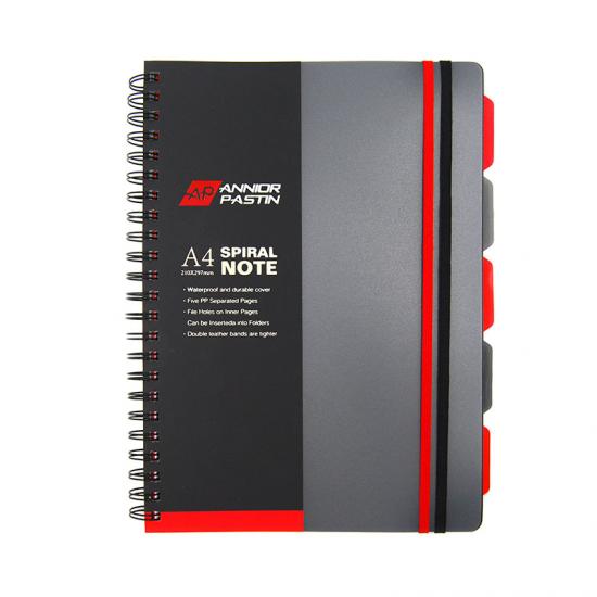 A4 5 subject pp notebook