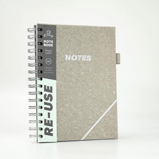 A5 wire-o binding recycle paper journal